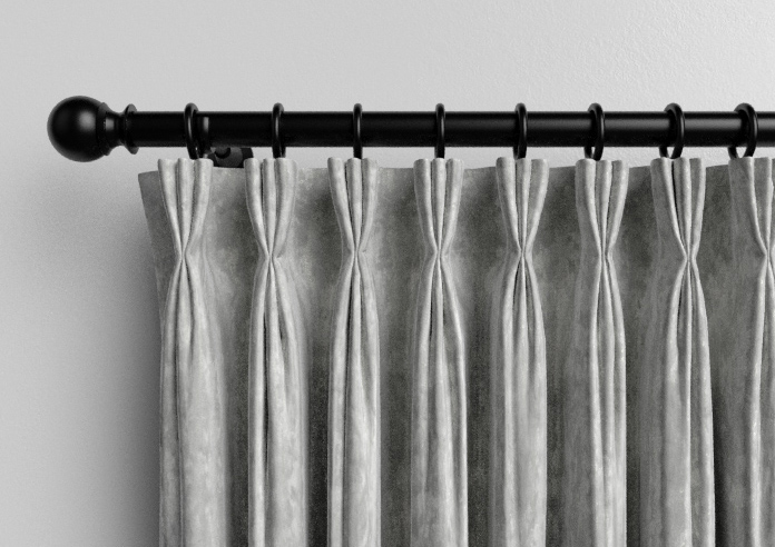 Crushed Velvet, White - Made to Measure Curtains - Image 11